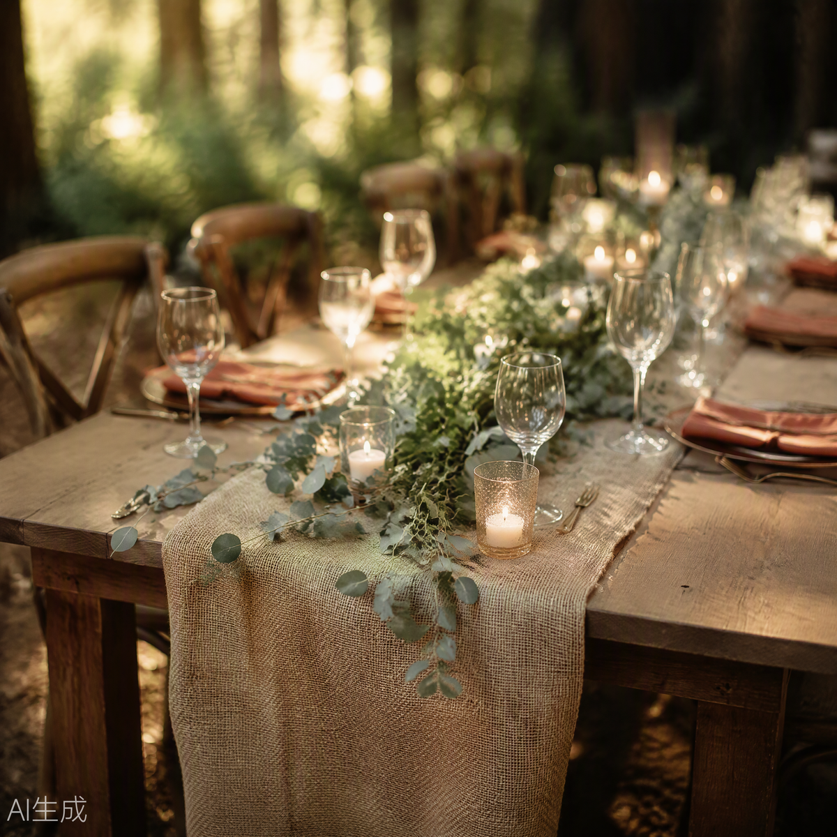 Burlap Table Runner 72-inch Natural