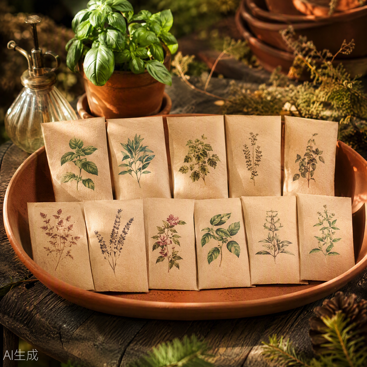 Garden Herb Seeds Collection 10 Varieties