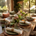 Linen Napkin Rings Set of 6 Natural