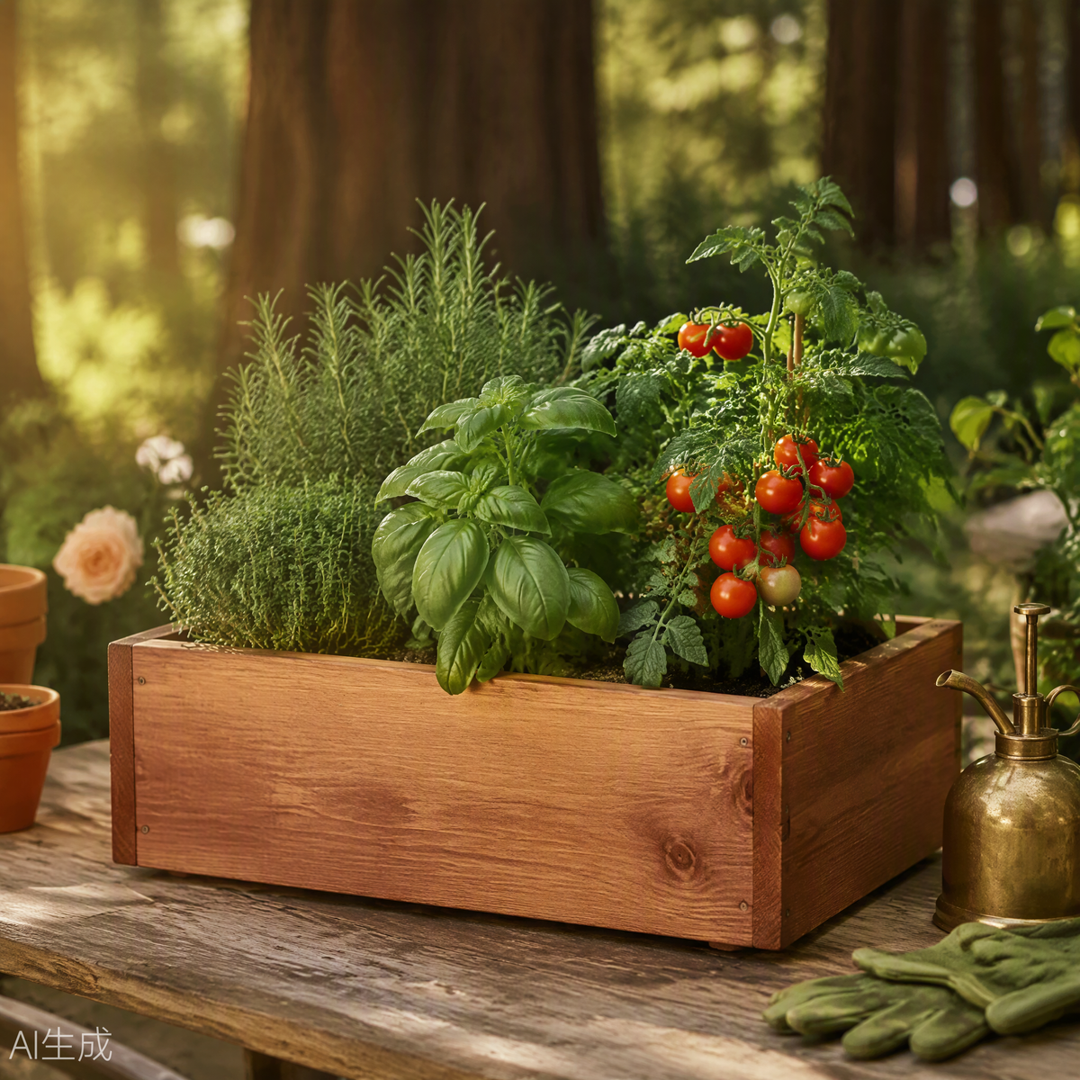 Premium Redwood Planter Box 18-inch