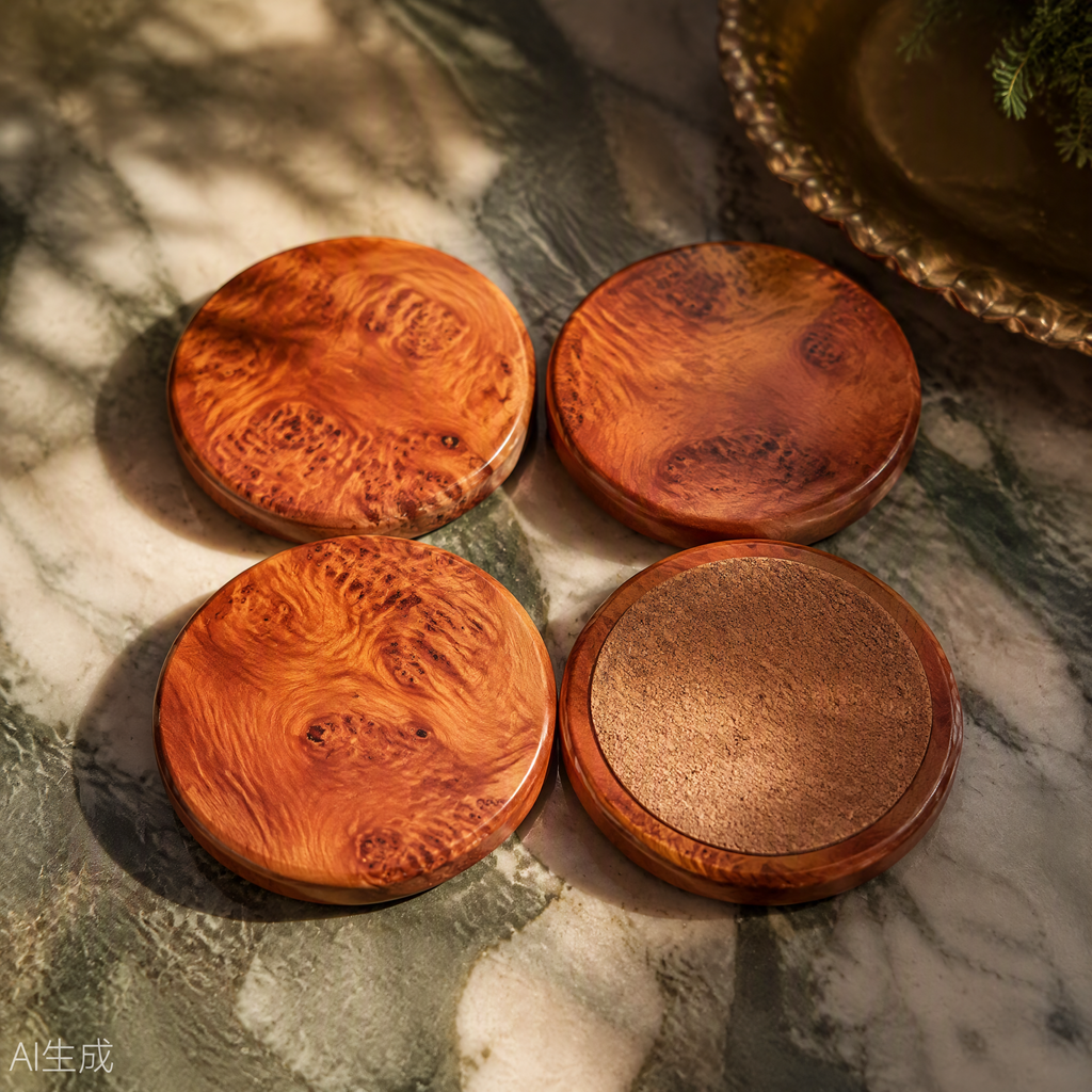 Redwood Coaster Set of 4 Handcrafted