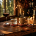 Redwood Coaster Set of 4 Handcrafted