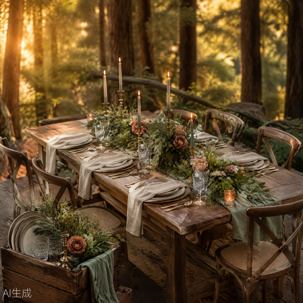 The Nestldown Celebration Luxury Tablescape Set for 24